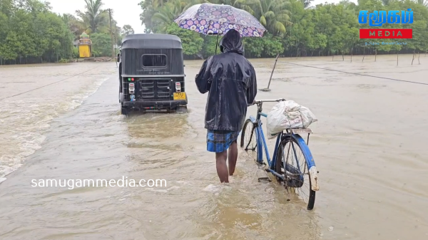 மூதூரில் கனமழை காரணமாக வெள்ளம் :  வயல் நிலங்கள் நீரில் மூழ்கியுள்ளன 